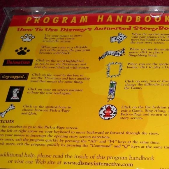 Disney 101 Dalmatians Animated Storybook Interactive CD 1996 - Picture 3 of 4